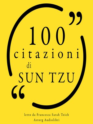cover image of 100 citazioni di Sun Tzu